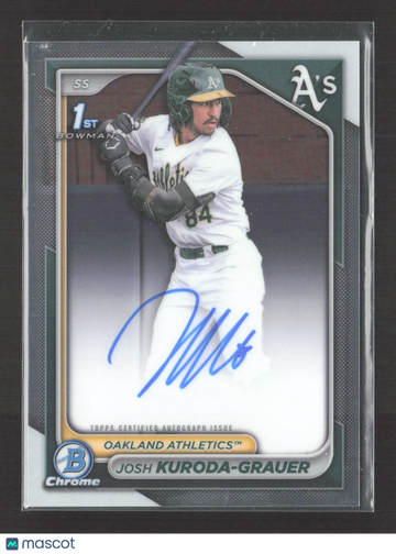2024 Bowman Chrome Josh Kuroda-Grauer #CPA-JK Auto