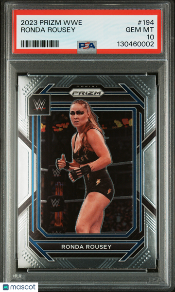 2023 Panini Prizm WWE Ronda Rousey #194 PSA 10