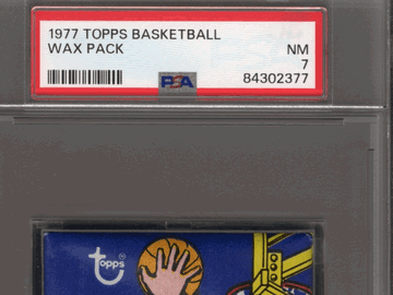 1977 Topps Basketball Wax Pack Wax Pack PSA 7
