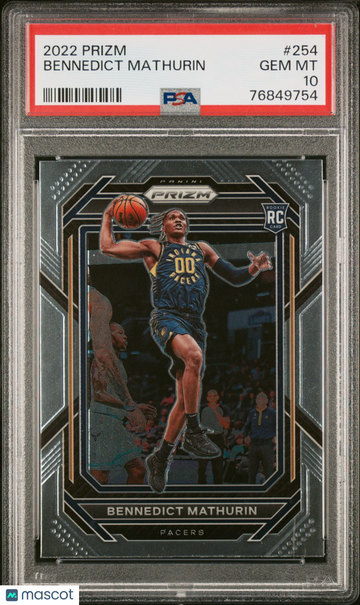 2022 Panini Prizm Bennedict Mathurin #254 PSA 10