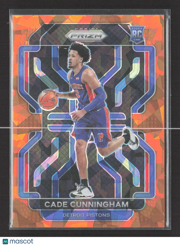 2021 Panini Prizm Cade Cunningham #282 Orange Mosaic RC