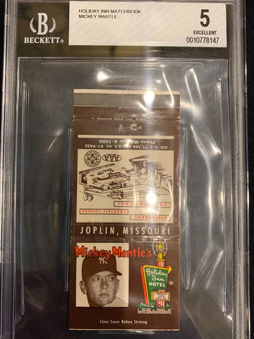 Mickey mantle Holiday Inn matchbook