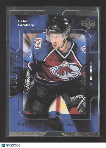 1998 Upper Deck Fantastic Finishers Quantum Peter Forsberg #FF17 1430/1500