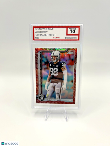 2025 Topps Chrome Maxx Crosby #180 Refractor Parallel/Variety Insert 10