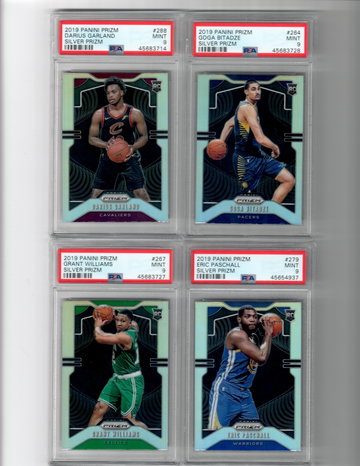 2019-20 Panini Prizm PSA 9 Silver Lot