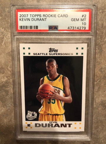 Kevin Durant Topps Rookie PSA 10