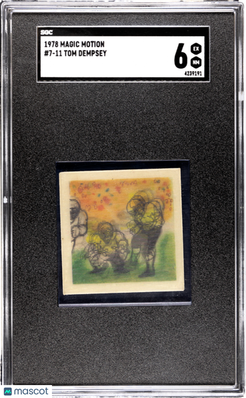 1978 Magic Motion 7-11 Tom Dempsey #7-11 SGC 6 - RARE - Sports Spotlight