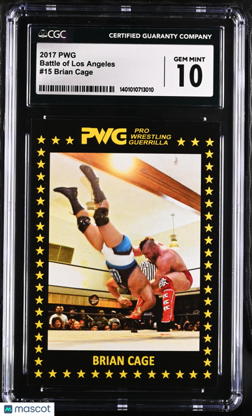 2017 PWG Brian Cage #15 Battle of Los Angeles CGC 10