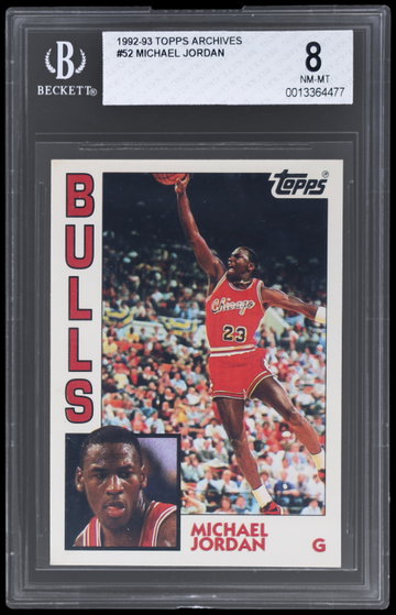1992 Topps Archives Michael Jordan BGS 8