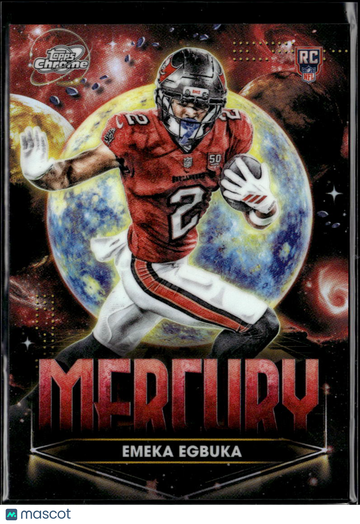 Emeka Egbuka 2025 Topps Chrome Mercury RC Tampa Bay Buccaneers