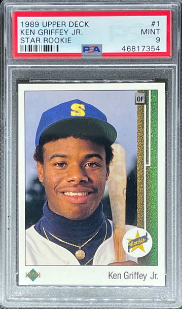 1989 Upper Deck #1 Star Rookie RC Ken Griffey Jr. PSA 9
