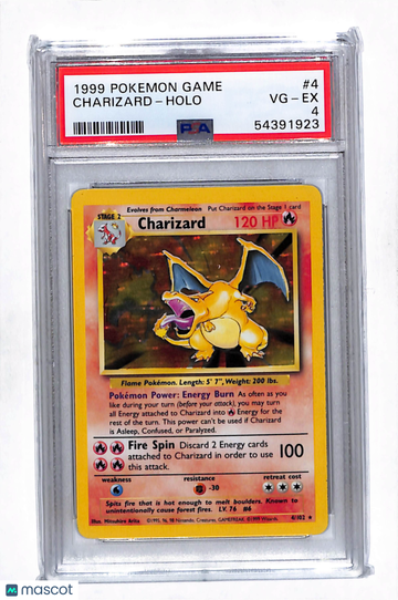 1999 Pokemon Game Charizard PSA 4 #4