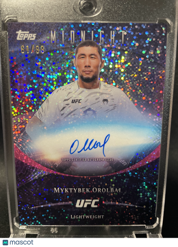 2026 Topps Midnight UFC Myktybek Orolbai #BAV-MO Moonbeam /99