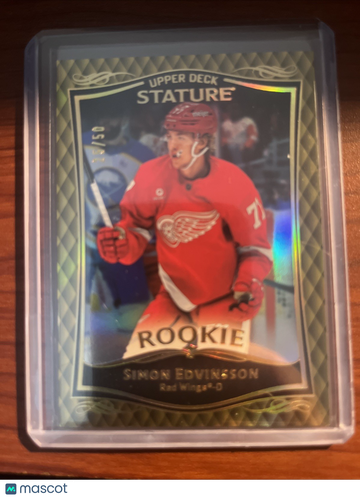 2023-24 Upper Deck Simon Edvinsson #39 Gold Rookie Base Set Upper Deck