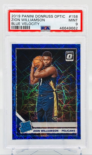 Zion Williamson Optic Blue Velocity RC PSA 9 