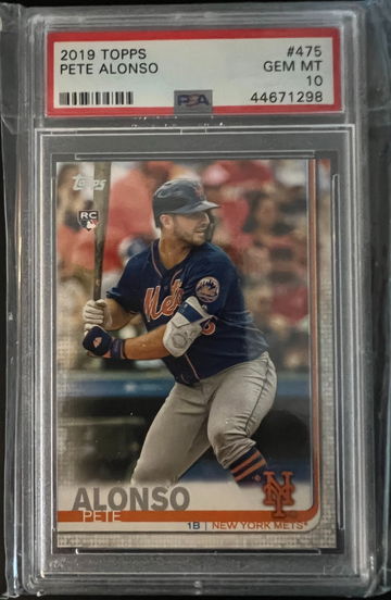 2019 Topps Pete Alonso Rookie RC #475 PSA 10