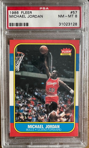 1986 Fleer Michael Jordan rookie #57