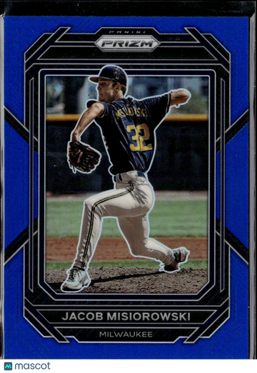 Jacob Misiorowski 2023 Panini Prizm Blue /149 Milwaukee Brewers