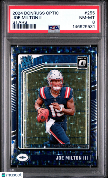 2024 Panini Donruss Optic Joe Milton Iii #255 Stars PSA 8