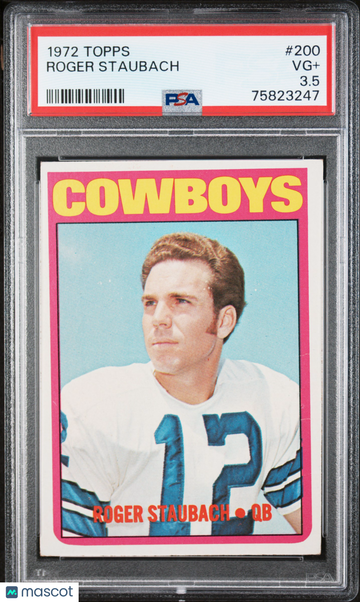 1972 Topps Roger Staubach #200 PSA 3.5