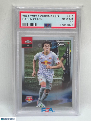 2021 Topps Chrome MLS Caden Clark #115 PSA 10