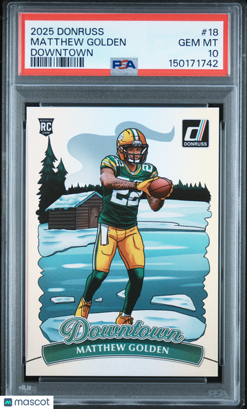 2025 Panini Donruss Downtown Matthew Golden #18 PSA 10