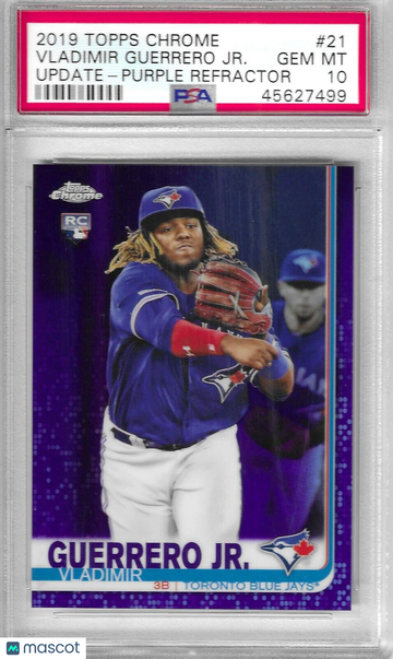 Vladimir Guerrero Jr 2019 Topps Chrome RC #21 PSA 10 Purple Refractor /175