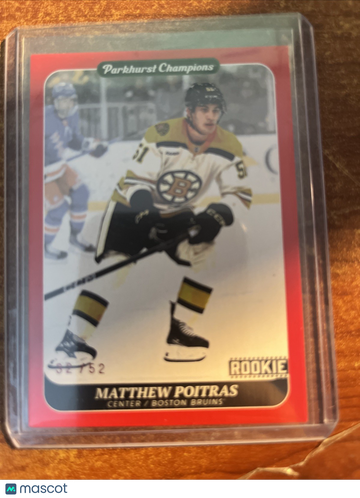 2023 Matthew Poitras Red Rookie