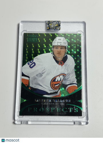 2020 SkyBox Metal Universe Platinum Portraits Kieffer Bellows #PP-12 Precious Metal Gems Green Short Print Nicely Center