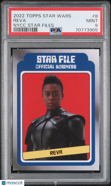 2022 Topps Star Wars Nycc Star Files Reva #8 PSA 9