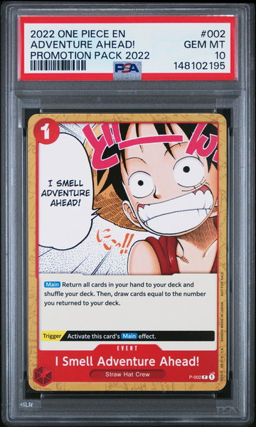 2022 One Piece Promos Promotion Pack 2022 I Smell Adventure Ahead! #2 PSA 10