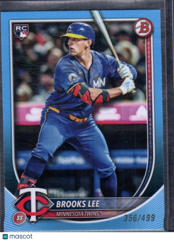 2025 Bowman Brooks Lee #72 Sky Blue SN RC
