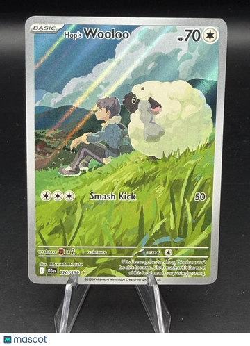 Pokemon 2025 Journey Together Hop's Wooloo Illustration Rare #170/159 - Near Mint or Better