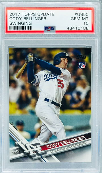 Cody Bellinger 2017 Topps Update Base Rookie PSA 10