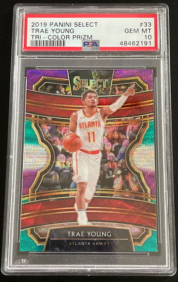 Trae Young 2019 Select Tricolor Prizm PSA 10