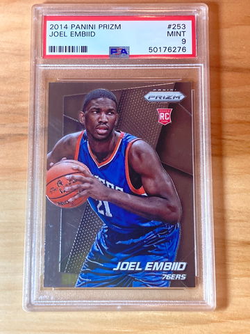 2014 Panini Prizm Joel Embiid Rookie PSA 9