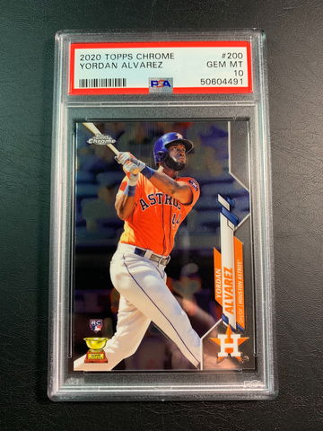 Yordan Alvarez 2020 Topps Chrome Rookie PSA 10
