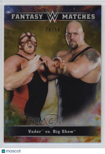 2020 Topps Chrome WWE Vader Big Show #FM-20 Gold Refractor 29/50 Parallel/Variety Insert