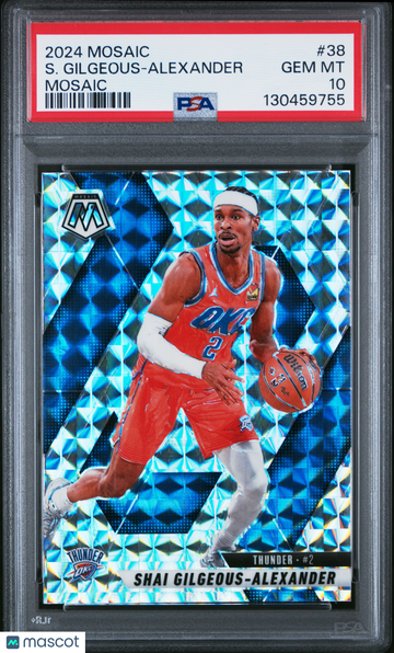 2024 Panini Mosaic S. Gilgeous-Alexander #38 PSA 10