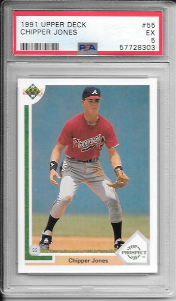 1991 Upper Deck Chipper Jones #55 PSA 5