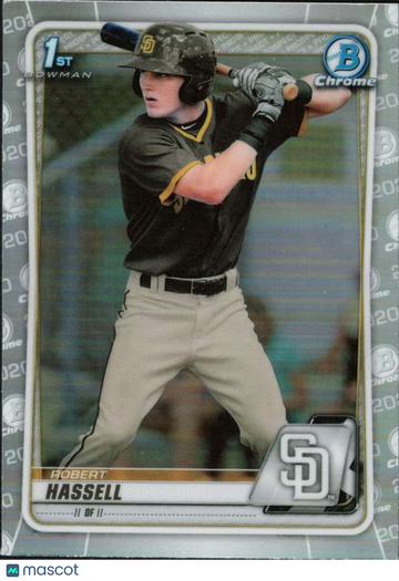 2020 Bowman Draft - Chrome Refractor Robert Hassell #BD-39