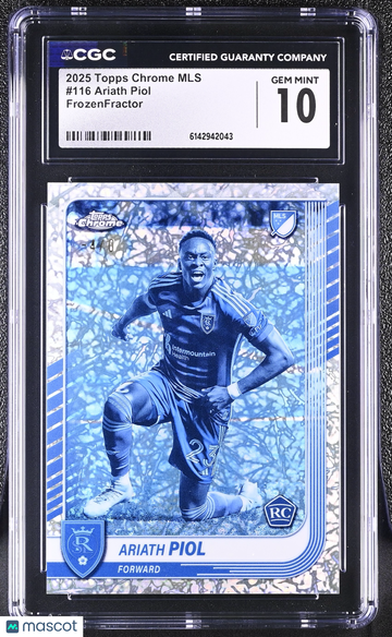 2025 Topps Chrome MLS Ariath Piol #116 FrozenFractor CGC 10