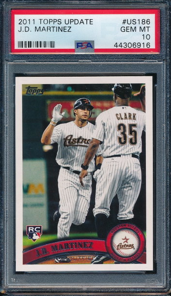 2011 Topps Update #US186 J.D. Martinez RC Rookie PSA 10 GEM MINT 