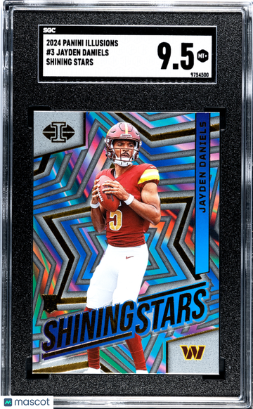 2024 Panini Illusions Jayden Daniels #3 Shining Stars SGC 9.5