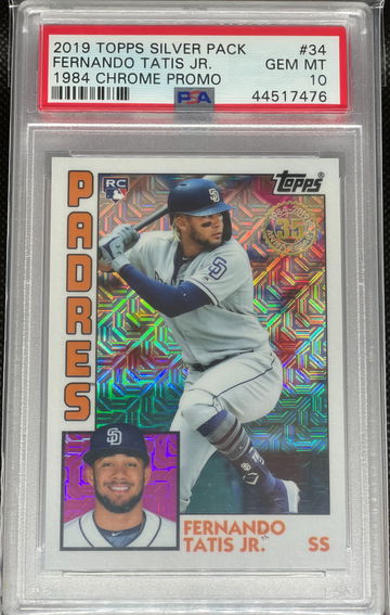 PSA 10 2019 Topps Silver Pack Fernando Tatis Jr 1984 Chrome Promo #34