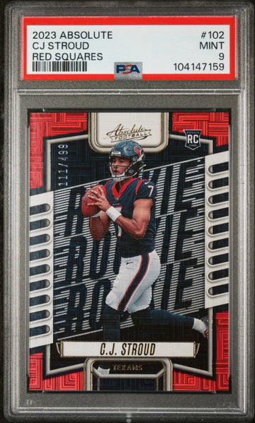 2023 Panini Absolute Red Squares CJ Stroud #102 /499 /99 PSA 9
