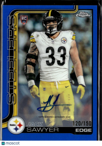2025 Topps Chrome Jack Sawyer #RA-JSA Blue Refractor /150