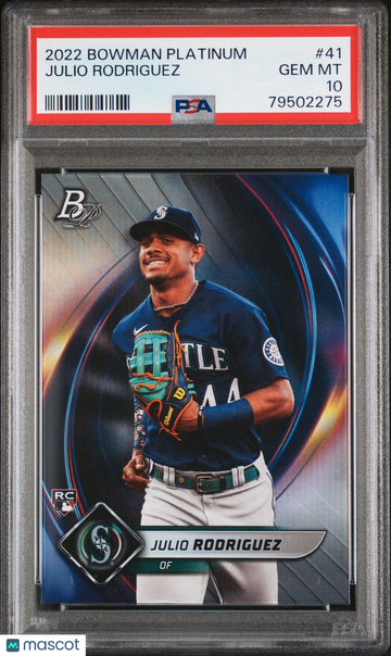 2022 Bowman Platinum Julio Rodriguez #41 PSA 10