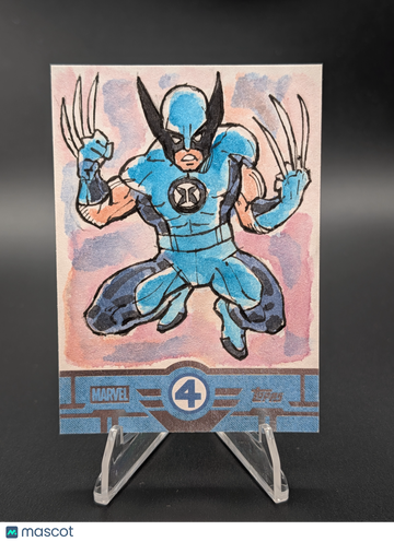 2026 Topps Finest Fantastic Four Marvel Wolverine by Mack Schroer