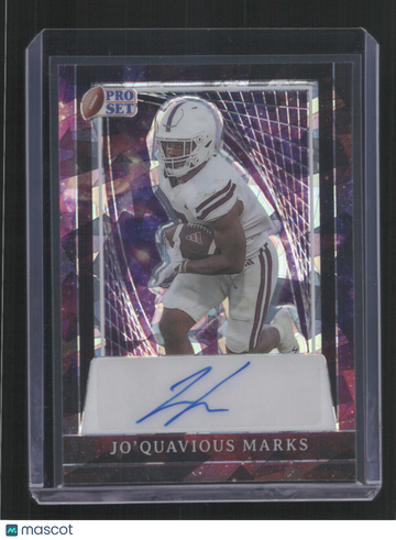 2024 PRO SET JO'QUAVIOUS MARKS #PA-JQM /1 PURPLE SHATTER AUTO SN,/1,AU